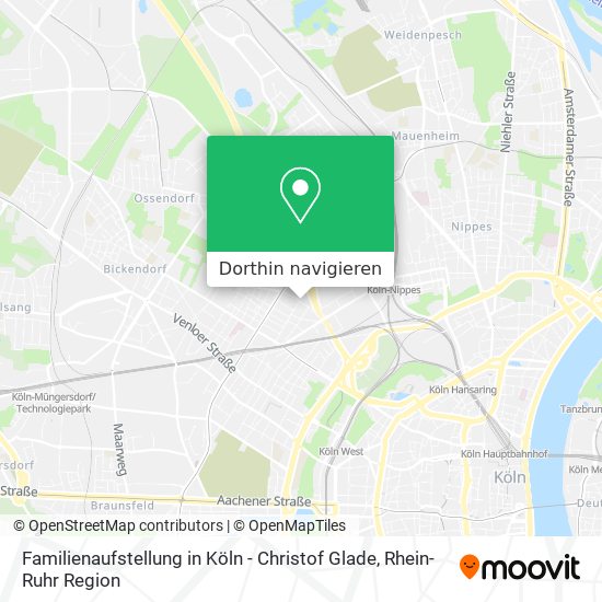 Familienaufstellung in Köln - Christof Glade Karte
