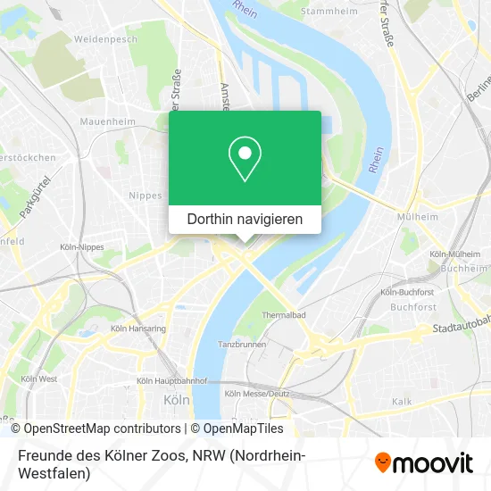 Freunde des Kölner Zoos Karte