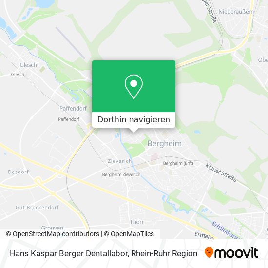 Hans Kaspar Berger Dentallabor Karte