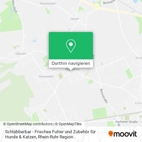 Schlabberbar - Frisches Futter und Zubehör für Hunde & Katzen Karte