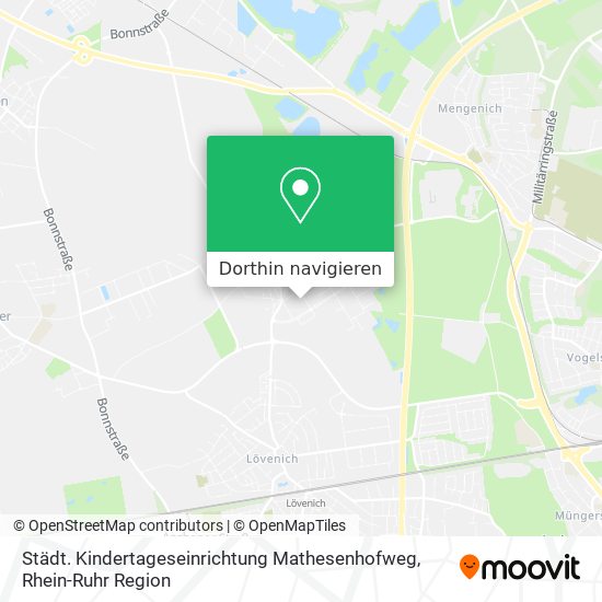 Städt. Kindertageseinrichtung Mathesenhofweg Karte