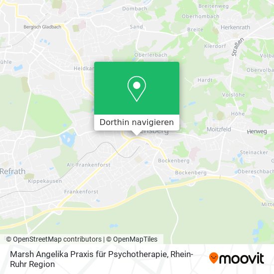 Marsh Angelika Praxis für Psychotherapie Karte