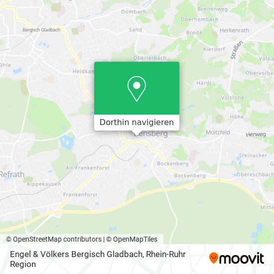Engel & Völkers Bergisch Gladbach Karte