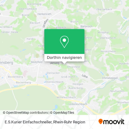E.S.Kurier Einfachschneller Karte