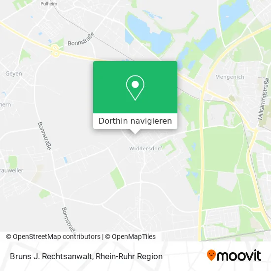 Bruns J. Rechtsanwalt Karte