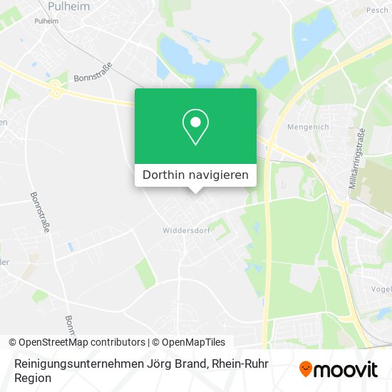 Reinigungsunternehmen Jörg Brand Karte