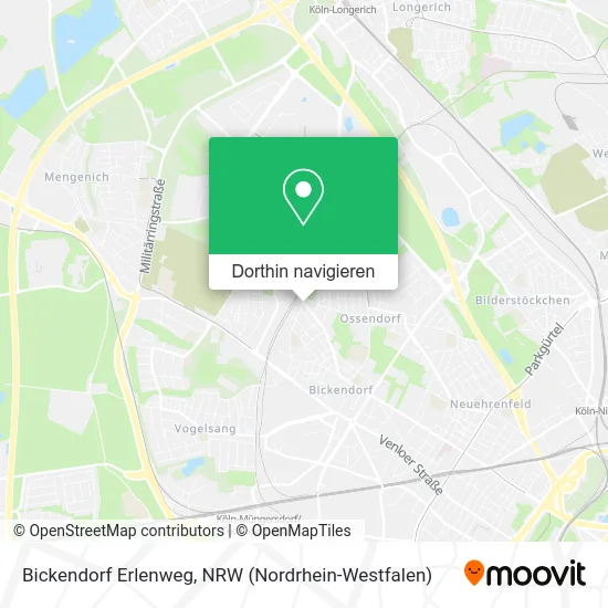 Bickendorf Erlenweg Karte