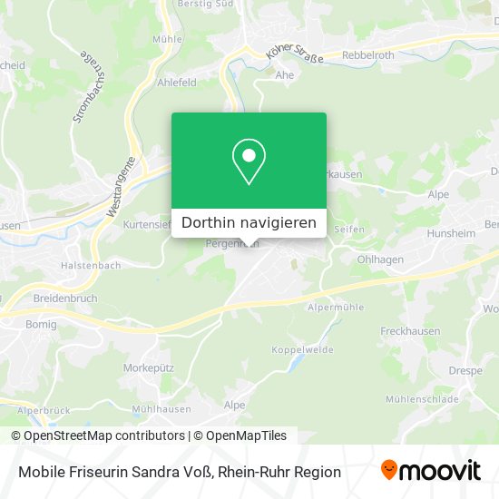 Mobile Friseurin Sandra Voß Karte