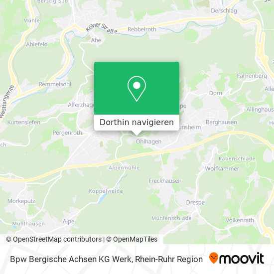 Bpw Bergische Achsen KG Werk Karte