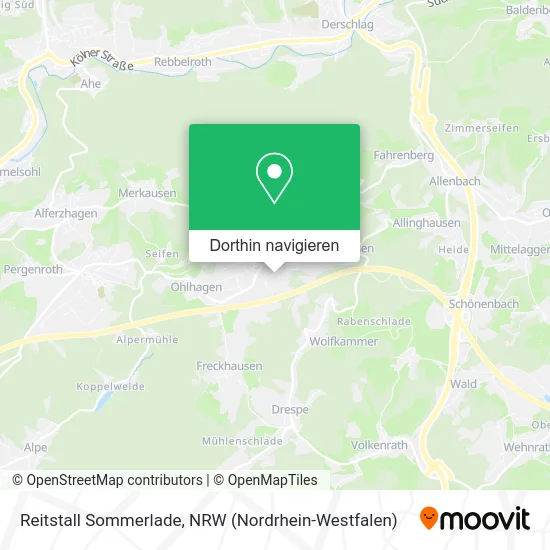 Reitstall Sommerlade Karte