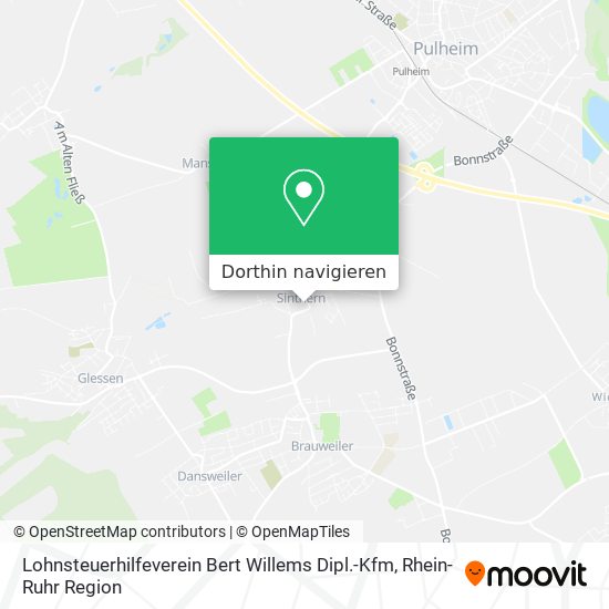 Lohnsteuerhilfeverein Bert Willems Dipl.-Kfm Karte