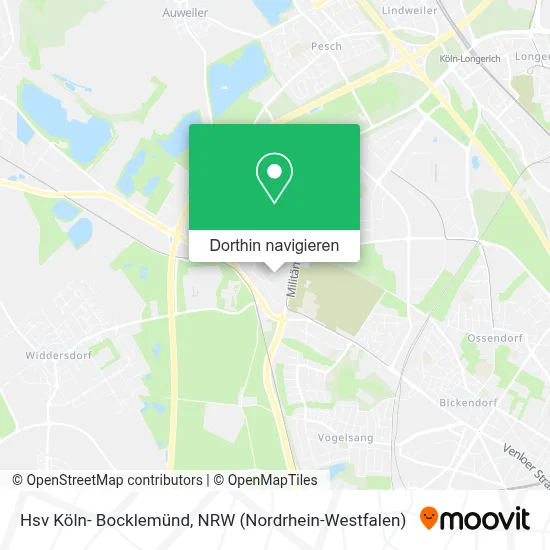 Hsv Köln- Bocklemünd Karte