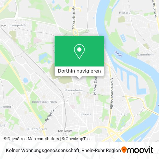 Kölner Wohnungsgenossenschaft Karte