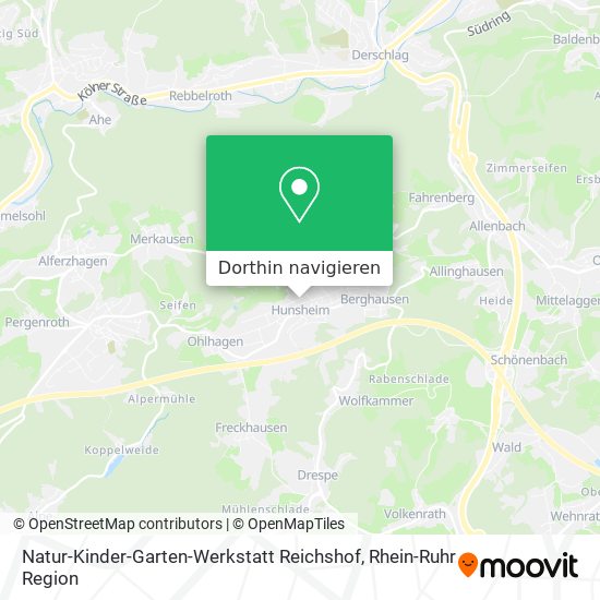 Natur-Kinder-Garten-Werkstatt Reichshof Karte