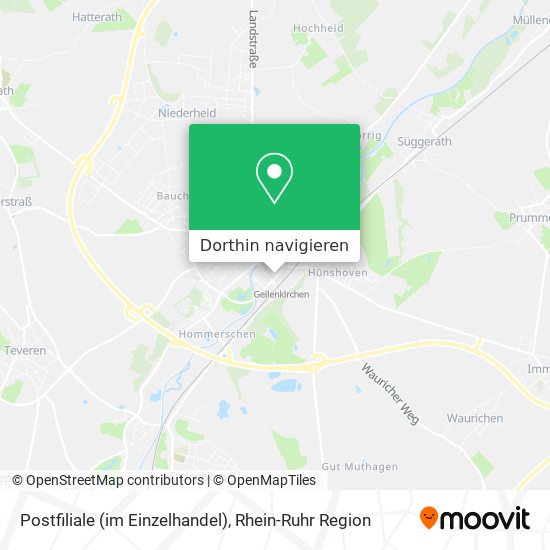 Postfiliale (im Einzelhandel) Karte