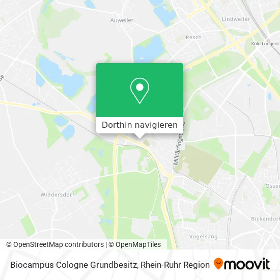 Biocampus Cologne Grundbesitz Karte
