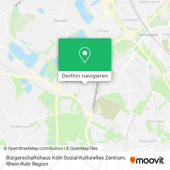Bürgerschaftshaus Köln Sozial-Kulturelles Zentrum Karte