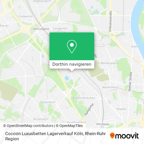 Cocoon Luxusbetten Lagerverkauf Köln Karte