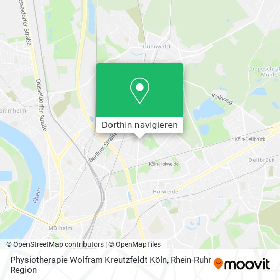 Physiotherapie Wolfram Kreutzfeldt Köln Karte