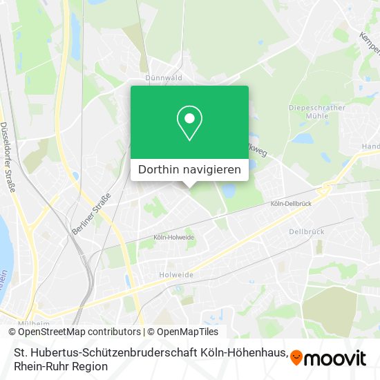 St. Hubertus-Schützenbruderschaft Köln-Höhenhaus Karte