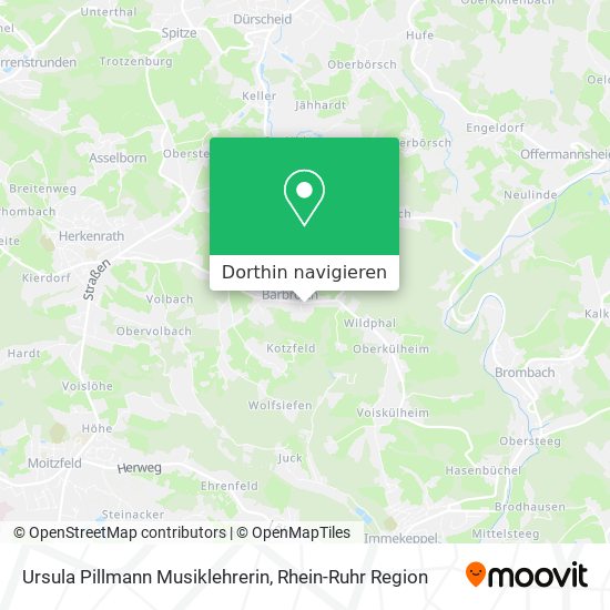 Ursula Pillmann Musiklehrerin Karte