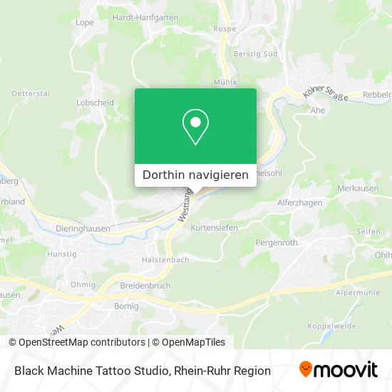 Black Machine Tattoo Studio Karte