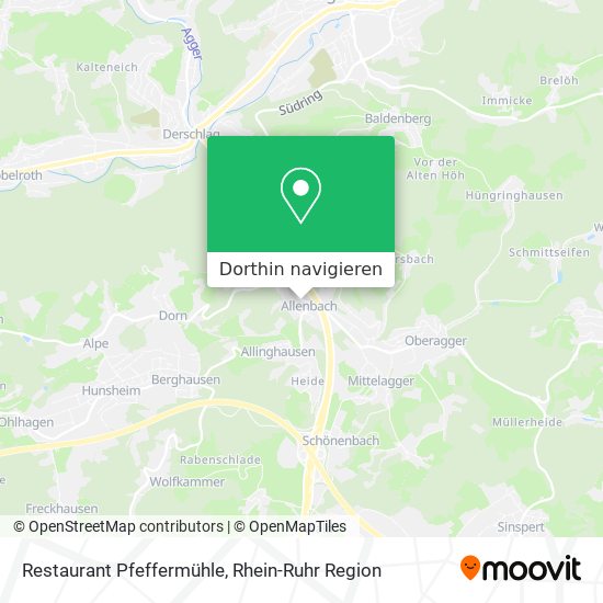 Restaurant Pfeffermühle Karte