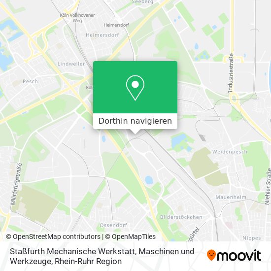 Staßfurth Mechanische Werkstatt, Maschinen und Werkzeuge Karte