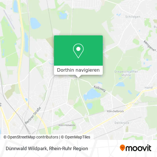 Dünnwald Wildpark Karte