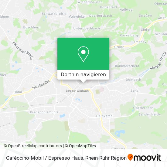 Caféccino-Mobil / Espresso Haus Karte