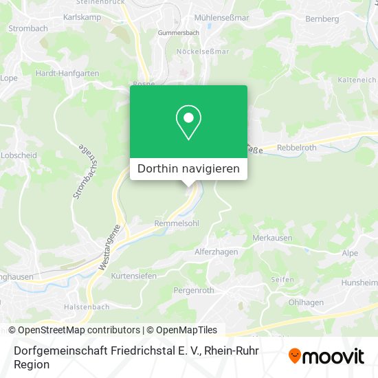 Dorfgemeinschaft Friedrichstal E. V. Karte