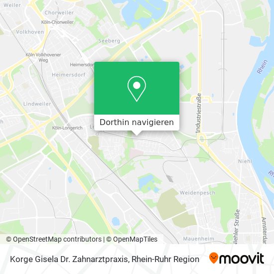 Korge Gisela Dr. Zahnarztpraxis Karte