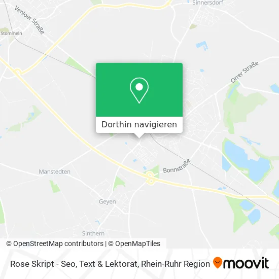 Rose Skript - Seo, Text & Lektorat Karte