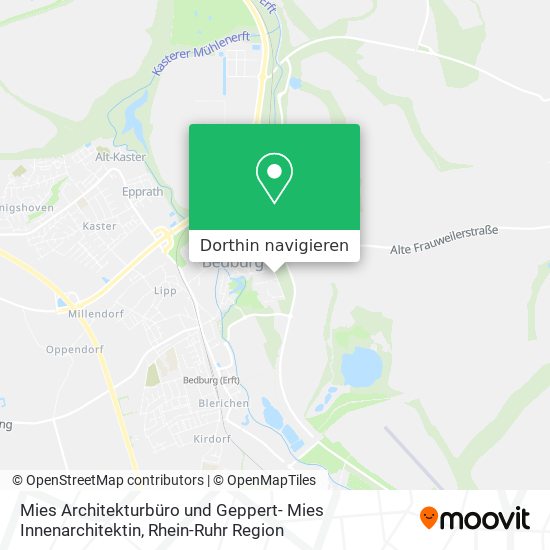 Mies Architekturbüro und Geppert- Mies Innenarchitektin Karte