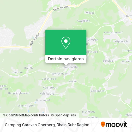 Camping Caravan Oberberg Karte