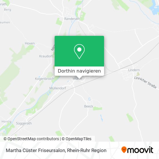 Martha Cüster Friseursalon Karte