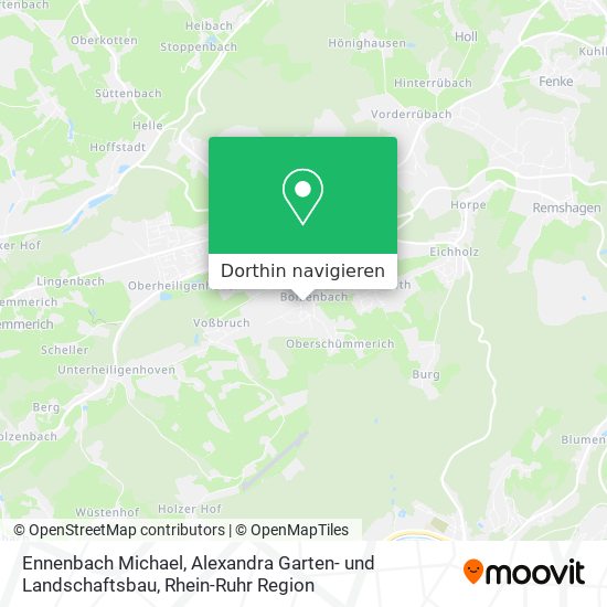 Ennenbach Michael, Alexandra Garten- und Landschaftsbau Karte