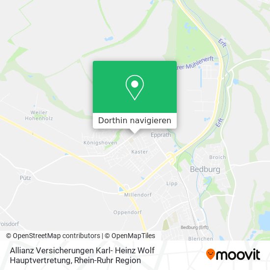 Allianz Versicherungen Karl- Heinz Wolf Hauptvertretung Karte