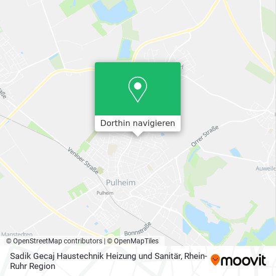 Sadik Gecaj Haustechnik Heizung und Sanitär Karte