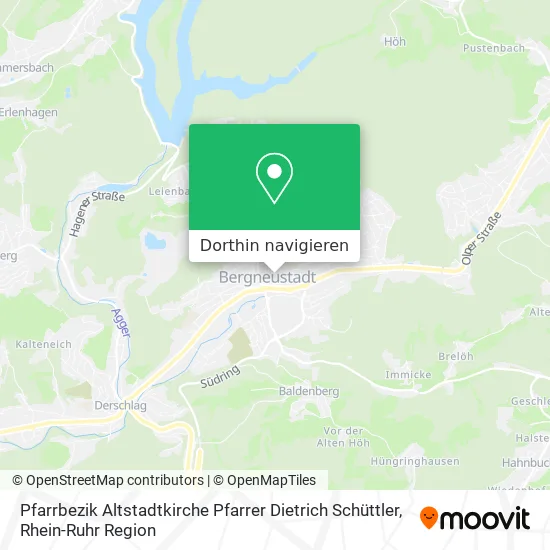 Pfarrbezik Altstadtkirche Pfarrer Dietrich Schüttler Karte