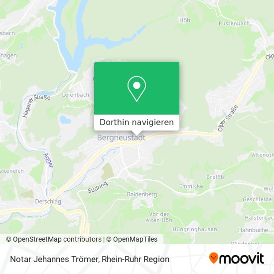 Notar Jehannes Trömer Karte