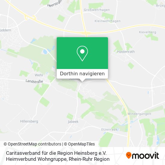 Caritasverband für die Region Heinsberg e.V. Heimverbund Wohngruppe Karte