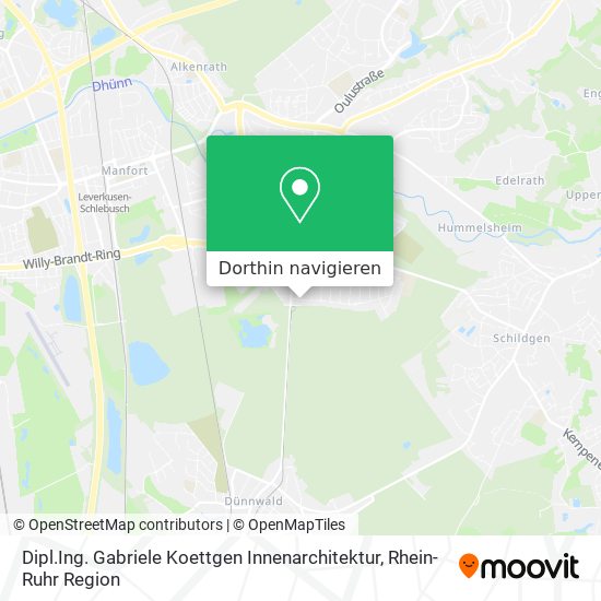 Dipl.Ing. Gabriele Koettgen Innenarchitektur Karte