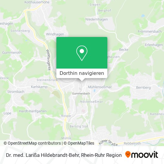 Dr. med. Larißa Hildebrandt-Behr Karte