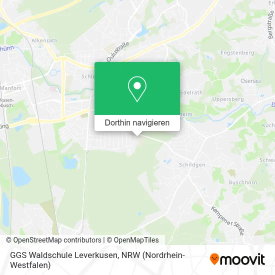 GGS Waldschule Leverkusen Karte