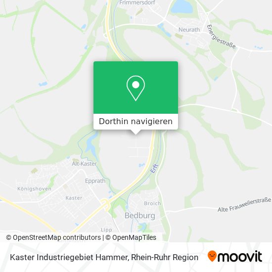 Kaster Industriegebiet Hammer Karte