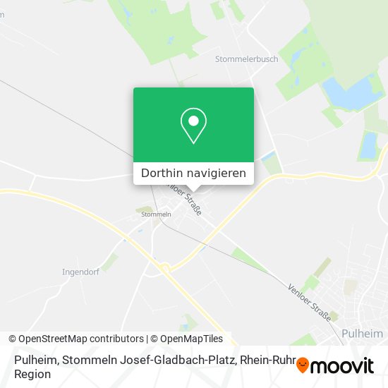 Pulheim, Stommeln Josef-Gladbach-Platz Karte