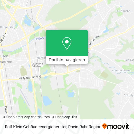 Rolf Klein Gebäudeenergieberater Karte