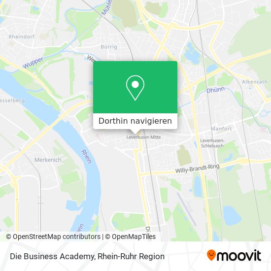 Die Business Academy Karte