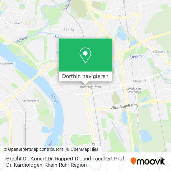 Brecht Dr. Konert Dr. Rappert Dr. und Tauchert Prof. Dr. Kardiologen Karte